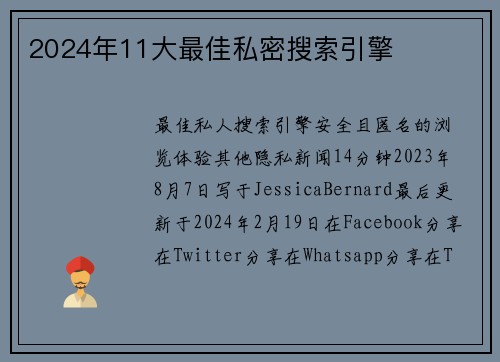 2024年11大最佳私密搜索引擎 